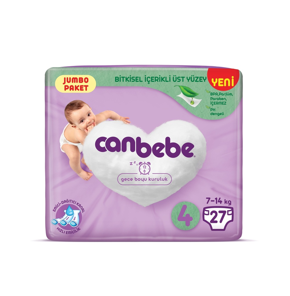 CANBEBE Couches à Bandes #4 Maxi x27