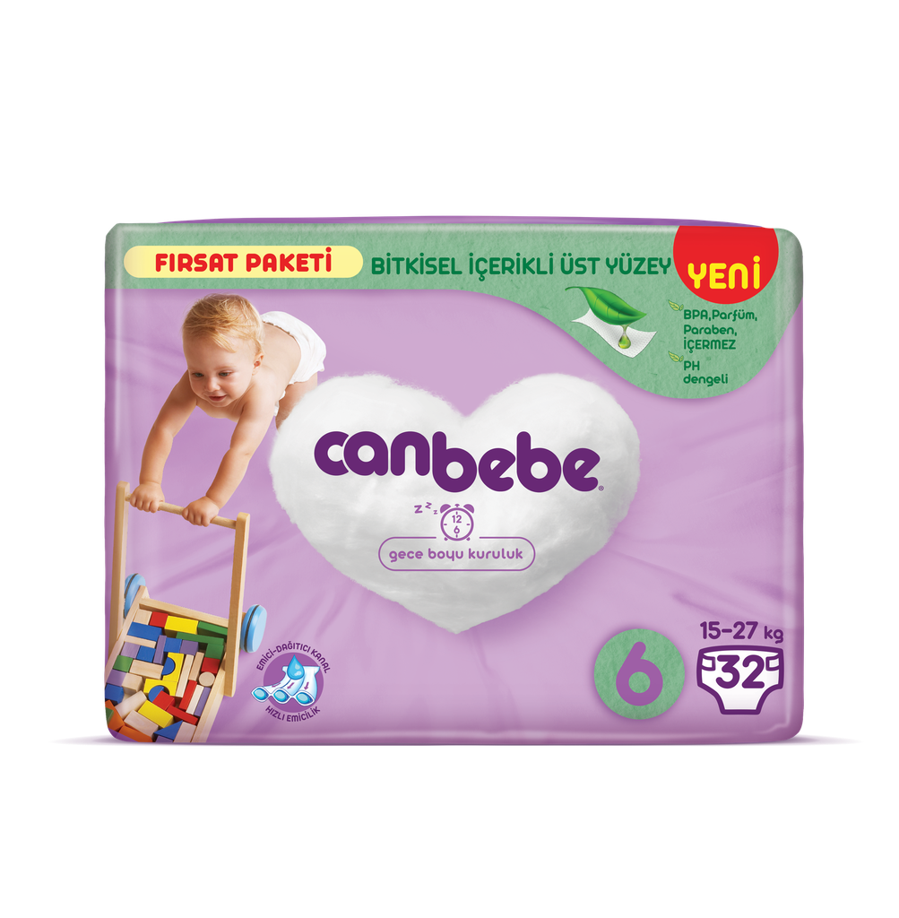 CANBEBE Couches à Bandes #6 XL x32
