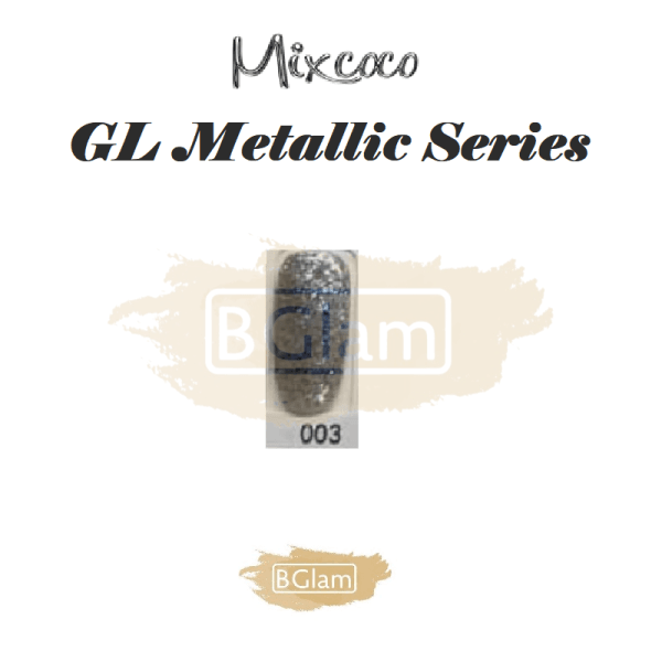 Mixcoco Soak-Off Gel Polish 15ml | Shine Glisten GL Metallic | GL 03