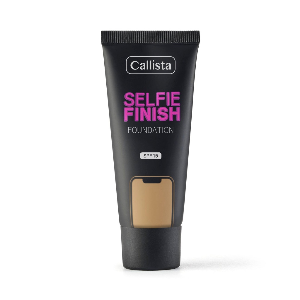 CALLISTA SELFIE FINISH FOUNDATION 140 - Honey Beige - SPF 15 - 25ml