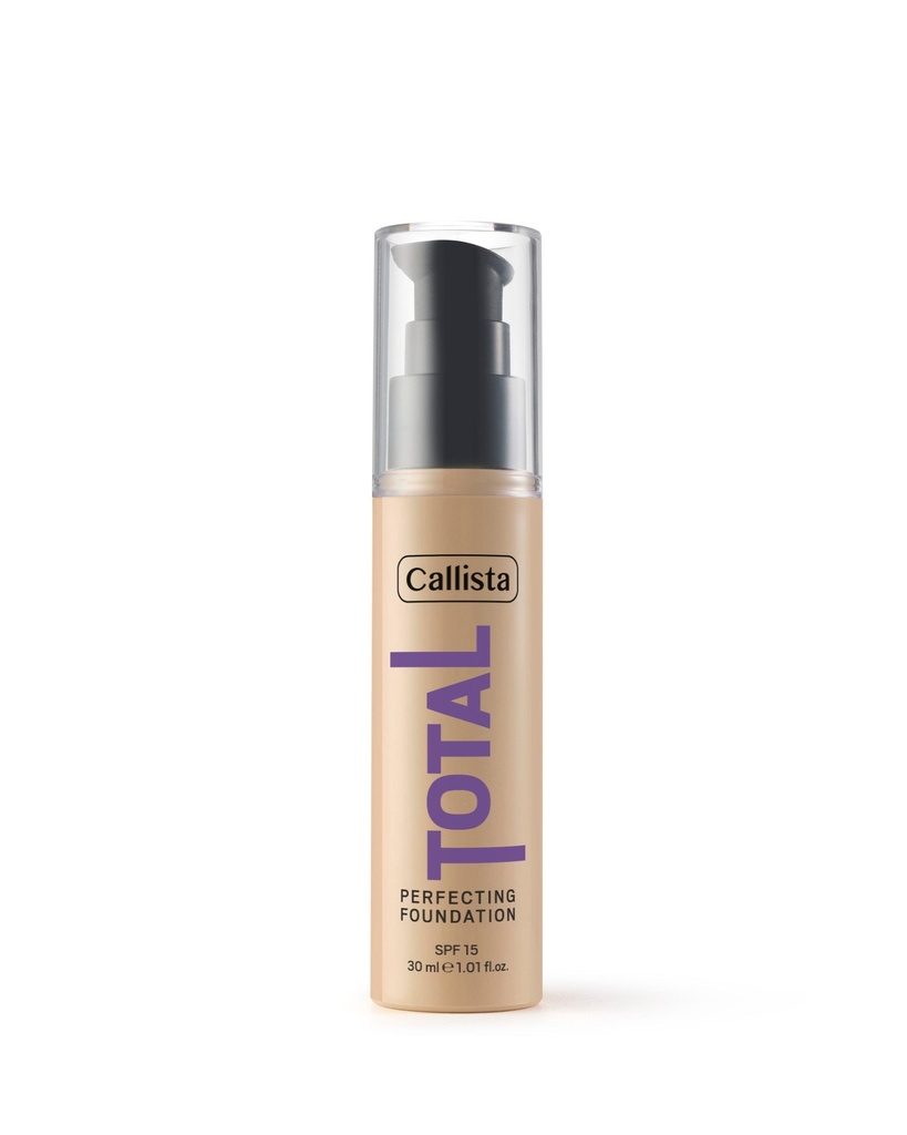 CALLISTA TOTAL PERFECTING FOUNDATION 210 - Cahmere Beige - SPF 15 - 30ml