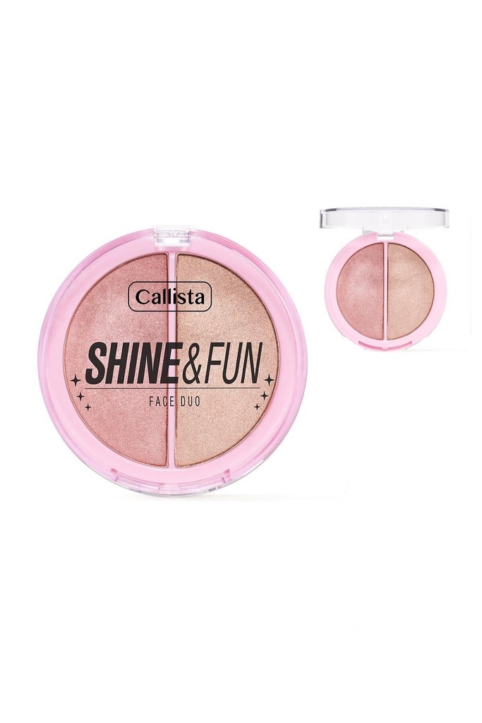 CALLISTA SHINE&FUN FACE DUO 130 Shine Squad Blush & Highlight Palette 10g