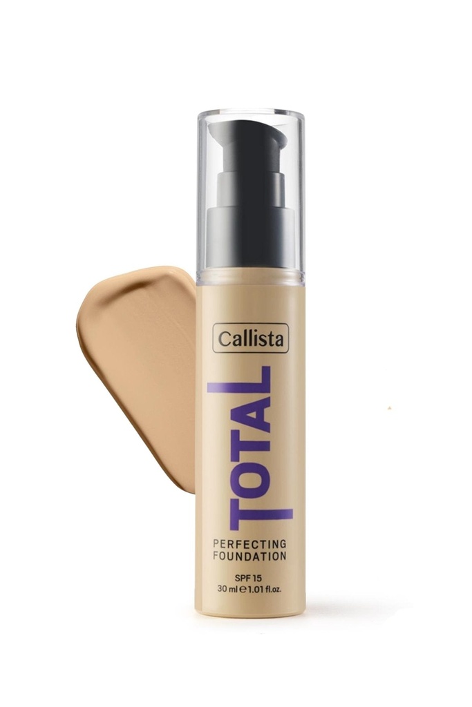 CALLISTA TOTAL PERFECTING FOUNDATION 210 Cashmere Beige SPF 15 30ml