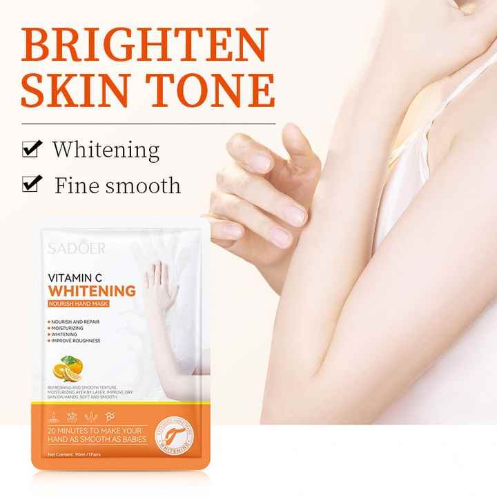 Sadoer Vitamin C Nicotinamide Whitening & Brighten Hand Mask