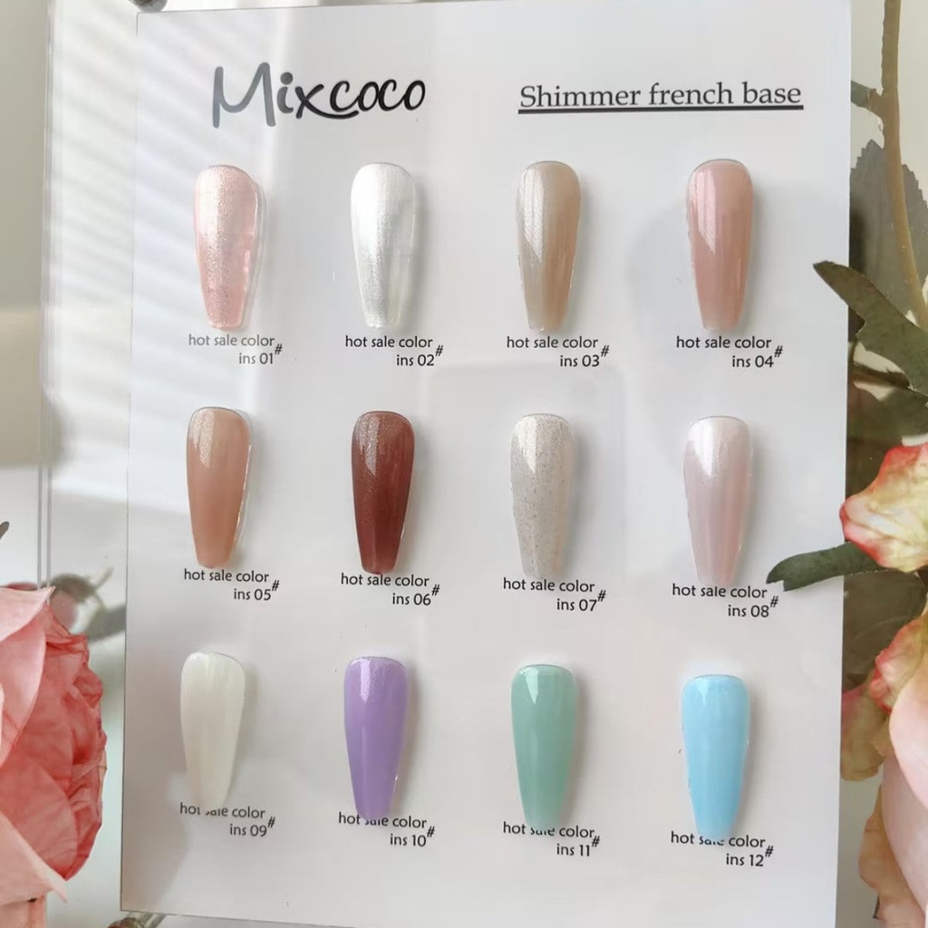 Mixcoco Shimmer Base Coat for Gel Polish 15ml