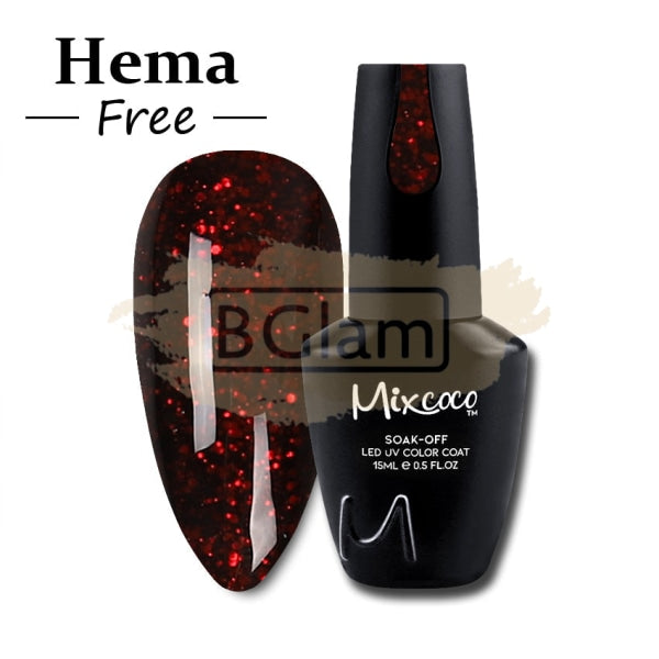 Mixcoco Soak-Off Gel Polish 7.5ml - Shine Glitter Collection 296 (JH 12)