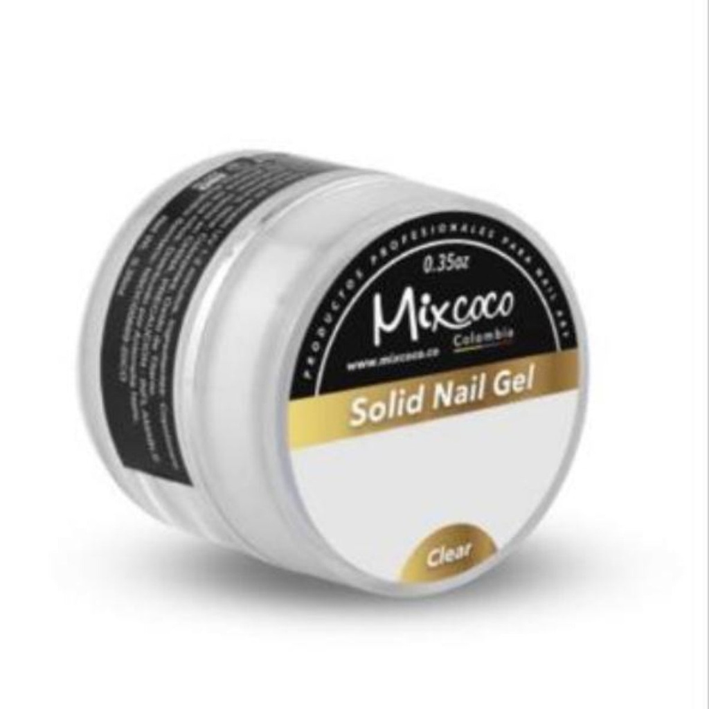 Mixcoco Solid Nail Gel Clear 10g | Non-Stick Builder Gel