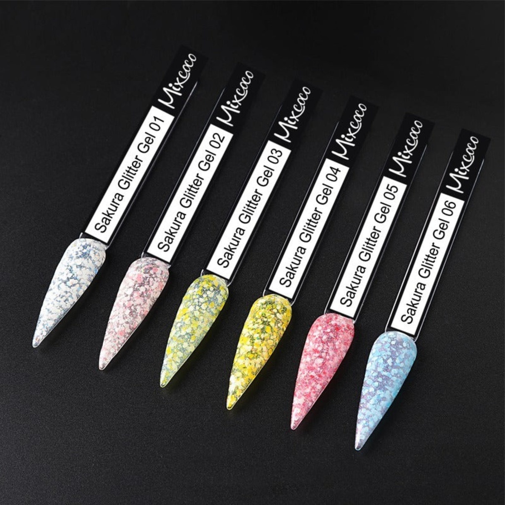 Mixcoco Sakura Glitter Gel 10g | HEMA-Free