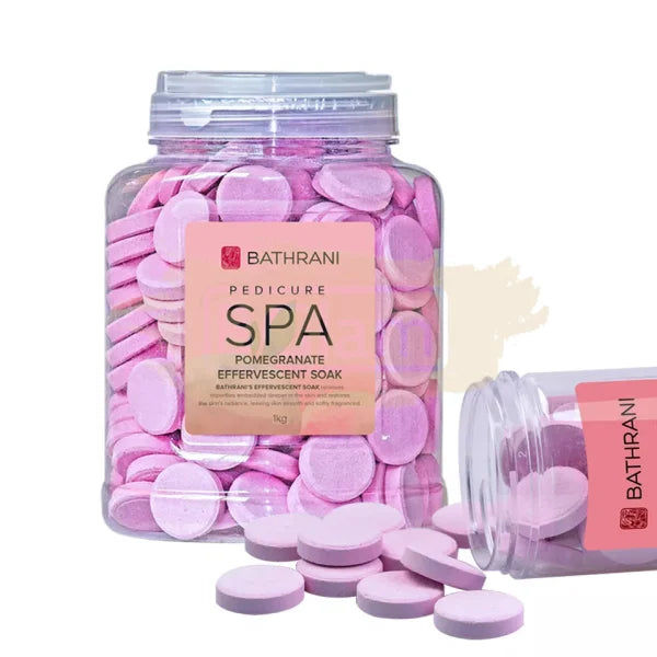 Bathrani Pedicure Spa Effervescent Soak 1kg - Pomegranate