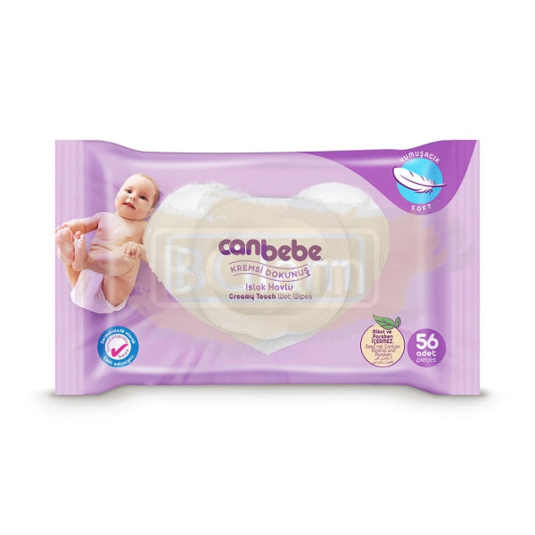 Lingettes Canbebe - Toucher Crème (56 pièces)