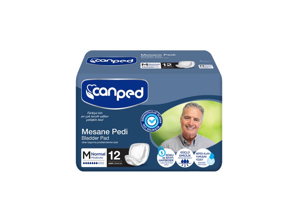 Canped Serviette incontinence hommes x12