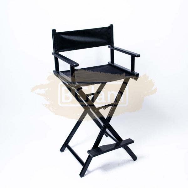 Professional Makeup Artist Director's Chair - Black
