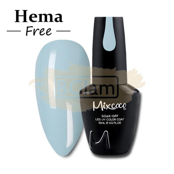 Mixcoco Soak-Off Gel Polish 15ml - Cream Grey 204 (NH 01)
