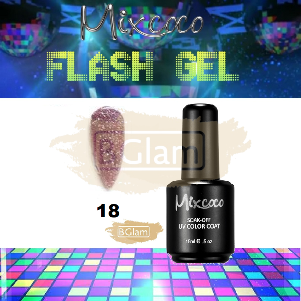 Mixcoco Soak-Off Gel Polish 15ml - Flash Gel 18