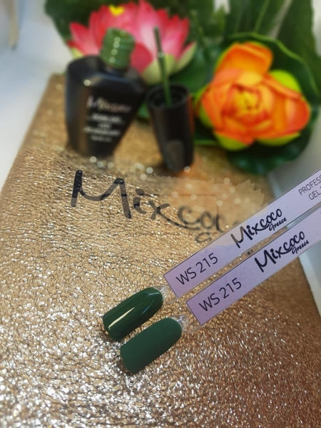 Mixcoco Soak-Off Gel Polish 15ml - Green WS 215