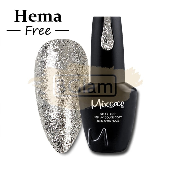 Mixcoco Soak-Off Gel Polish 15ml - Shine Glitter Collection 298 (RMC 1474)