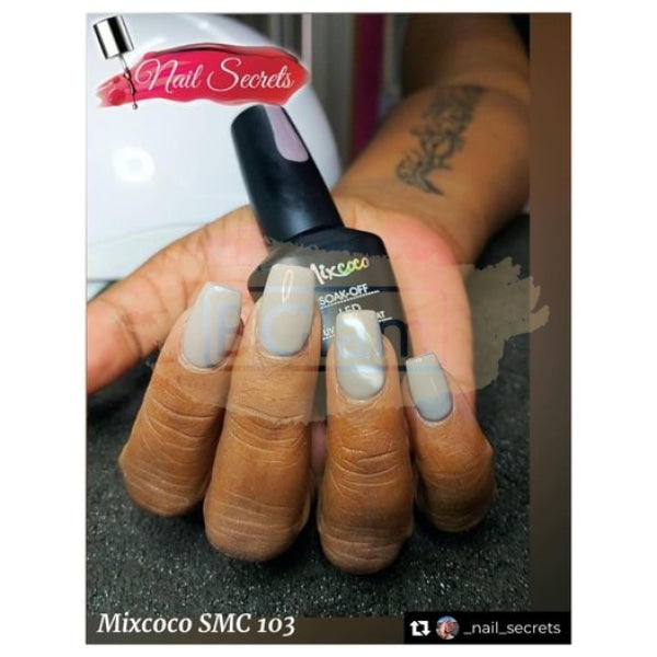 Mixcoco Soak-Off Gel Polish 7.5ml - Cream Grey 218 (SMC 103)