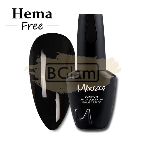 Mixcoco Soak-Off Gel Polish 7.5ml - Cream Grey 221 (SMC 144 Black)
