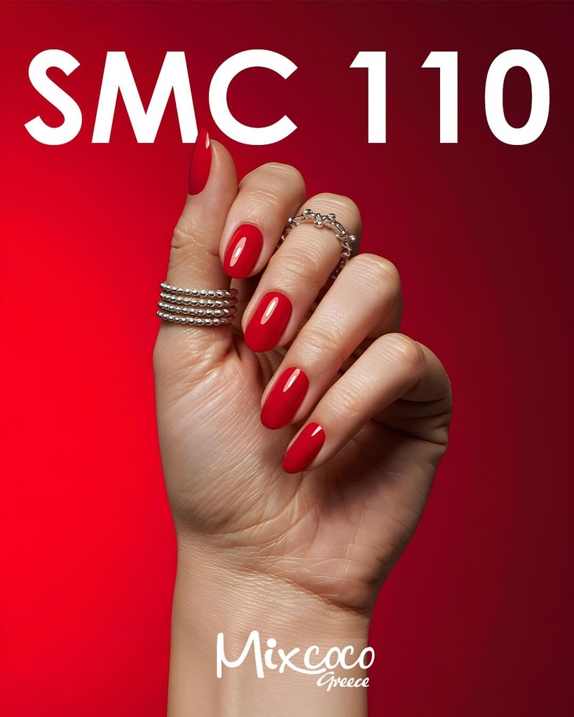 Mixcoco Soak-Off Gel Polish 7.5ml - Red 002 (SMC 110)