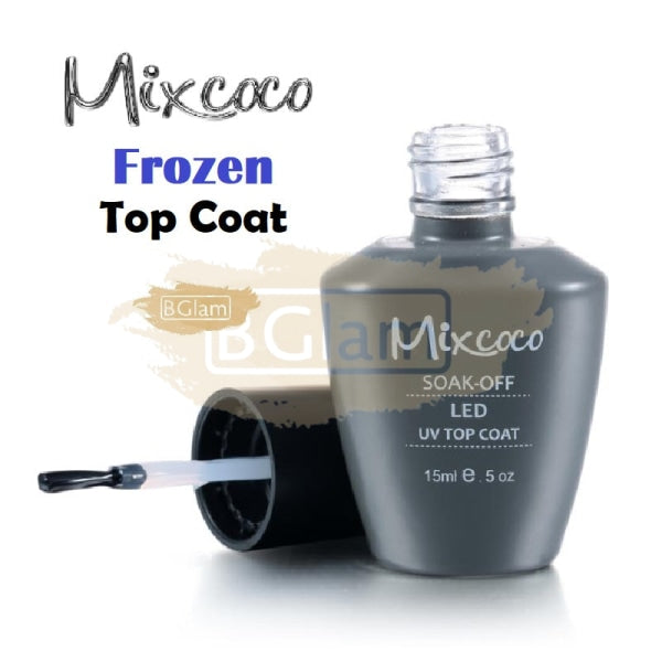 Mixcoco Soak-Off UV Frozen Top Coat for Gel Polish (Matte) 15ml