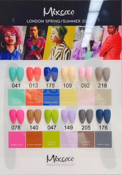 Mixcoco Soak-Off UV Gel Polish 7.5ml Kit - London Spring/Summer 2022