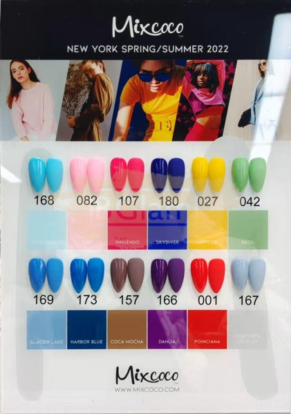 Mixcoco Soak-Off UV Gel Polish 7.5ml Kit - New York Spring/Summer 2022
