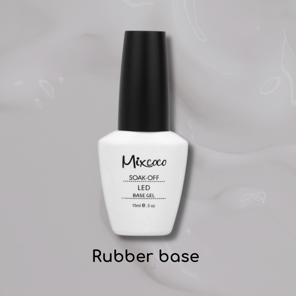 Mixcoco Soak-Off UV Rubber Base Coat for Gel Polish 15ml
