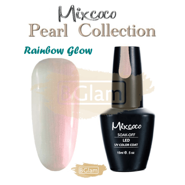 Mixcoco Soak-Off Gel Polish 7.5ml | Pearl Collection | Rainbow Glow