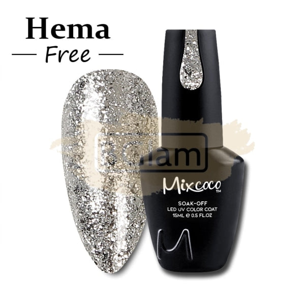 Mixcoco Soak-Off Gel Polish 7.5ml - Shine Glitter Collection 298 (RMC 1474)