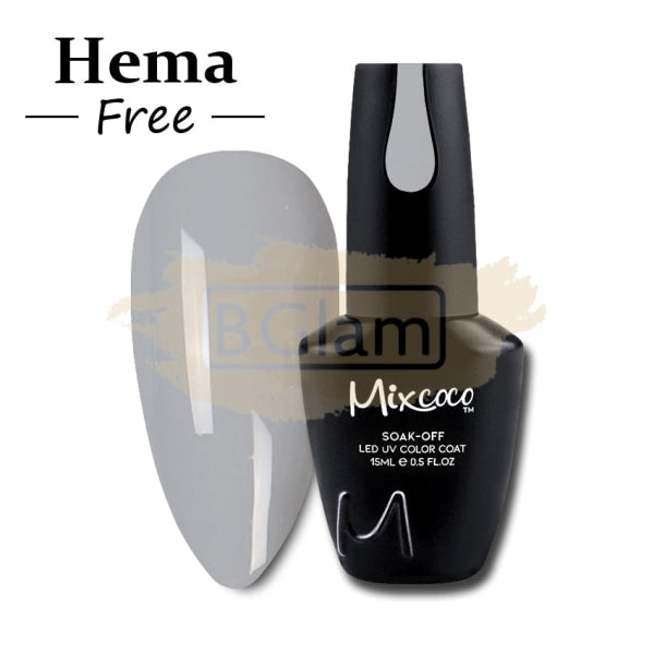 Mixcoco Soak-Off Gel Polish 7.5ml - Cream Grey 208 (NH 05)