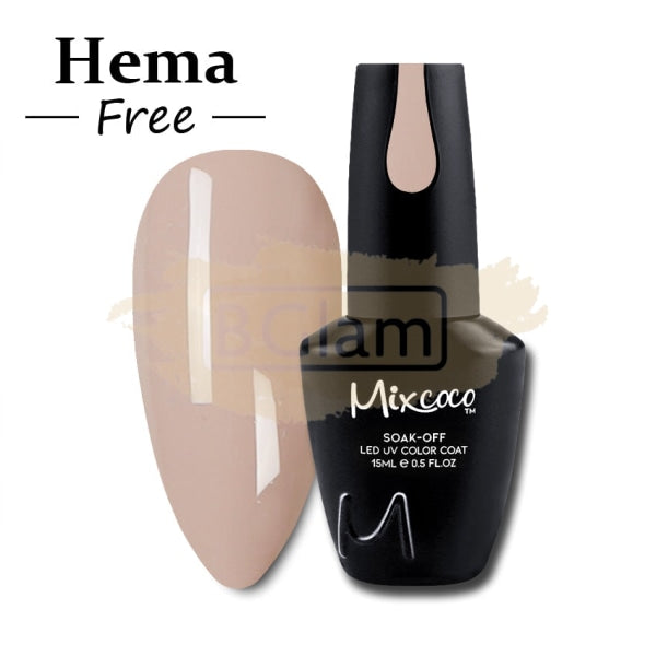 Mixcoco Soak-Off Gel Polish 7.5ml - Cream Grey 214 (NH 11)