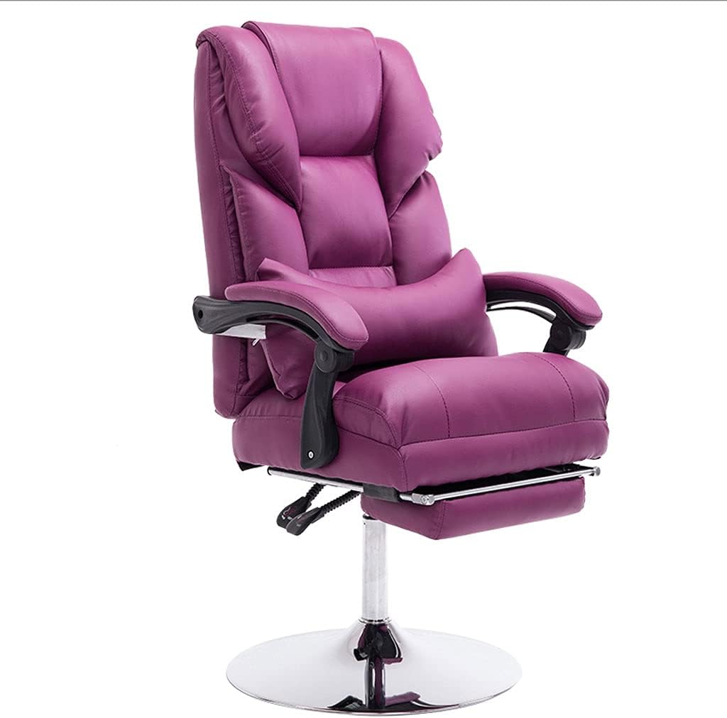 Hydraulic Recliner Chair with footrest & stool | Purple