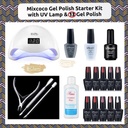 Mixcoco 15ml Gel Polish Starter Kit with 48W UV Lamp & 13 Gel Polish
