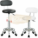 Beauty Salon Hydraulic Swivel Stool with Backrest