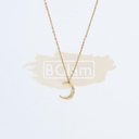 Fashion Jewelry - Necklace J-33-2 Moon with stones
