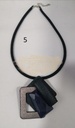 Fashion Jewelry - Necklace M-260-1 Navy/Taupe