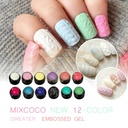 Mixcoco Soak-Off Gel Polish - Sweater Embossed 3D Gel