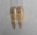 Mixcoco Soak-Off Gel Polish 15ml - KM Clear Glitter - Gold
