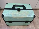 Textured Makeup Cosmetic Organizer Box M-43 - Green