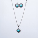 Fashion Jewelry | Earrings and chain | Turquoise #43